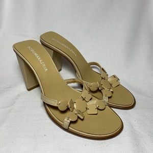 BCBG MaxAzria Tan Beaded Slide